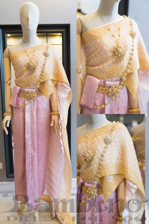 ชุดไทยเจ้าสาว ชุดไทยจักรพรรดิ์ เช่าที่แบมบี้ เวดดิ้ง ห้วยขวาง